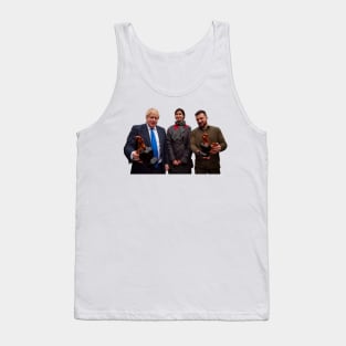 Zelensky and Boris Johnson with Ceramic Chickens Tank Top